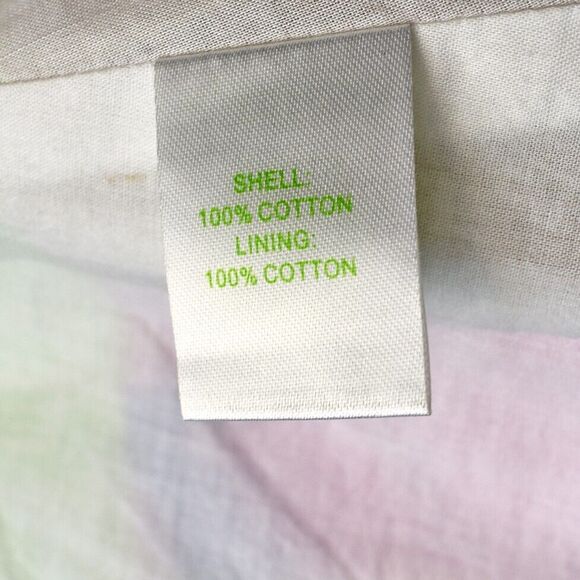 Lilly Pulitzer Floral Patchwork Skirt Pleated Lined Cotton Green Pink-Women's 6 - Picture 5 of 6